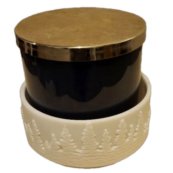Bath and Body Works winter scene candle holder 14.5 oz jar or smaller - Picture 3 of 7
